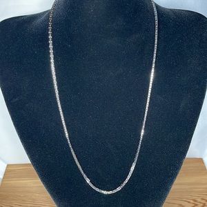 Vintage Sarah Coventry Silver Tone Necklace 24" Patent 3427681